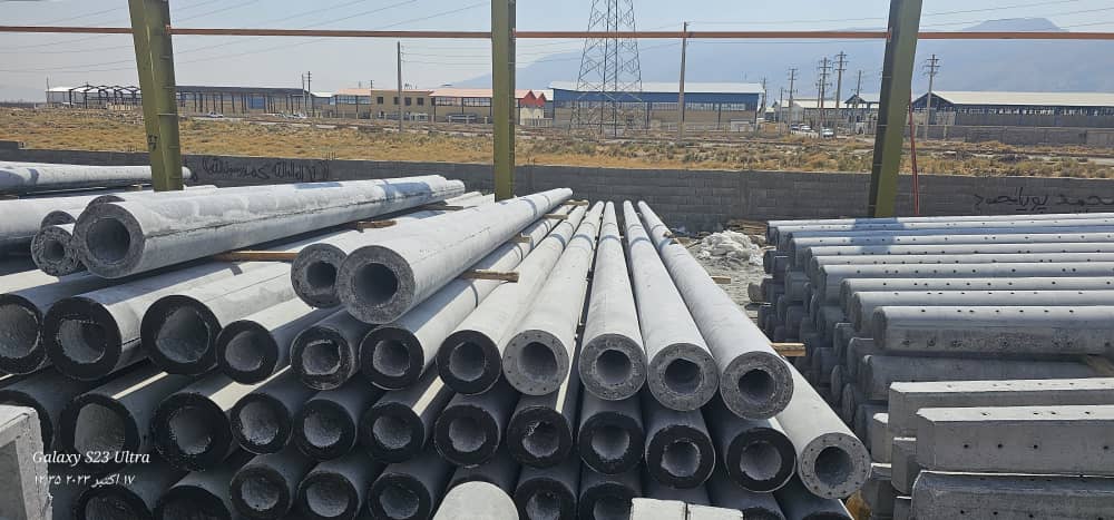 تولید تیربرق بتنی اچ و گرد صنایع بتنی سمن دژ ابوترابی در شیراز